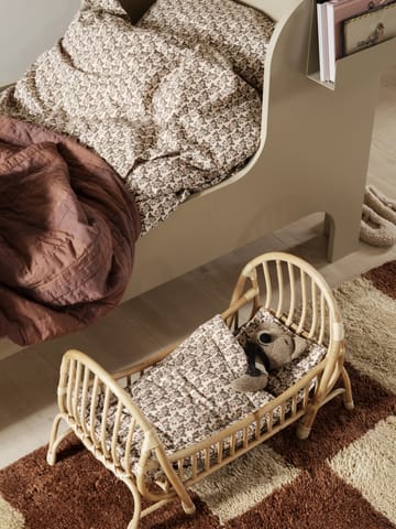 Alfombra anudada a mano Mara 120x180 cm - Dark Brick-off-white - Ferm Living