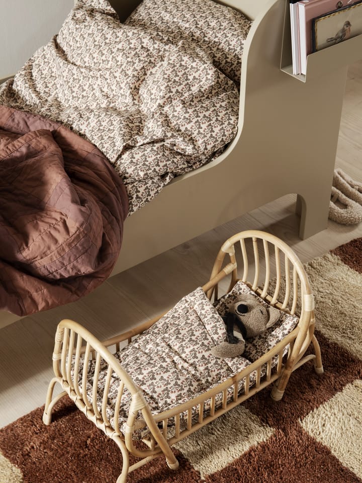 Alfombra anudada a mano Mara 120x180 cm, Dark Brick-off-white Ferm Living