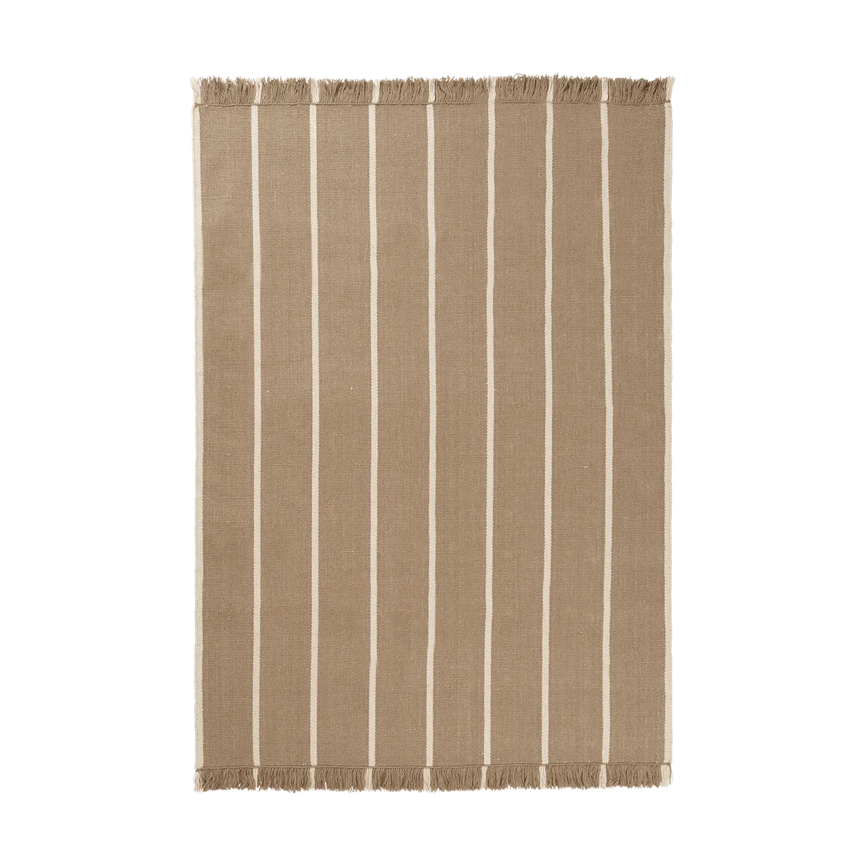 Alfombra Calm kelim, Dark Sand, Off-white, 140x200 cm Ferm Living