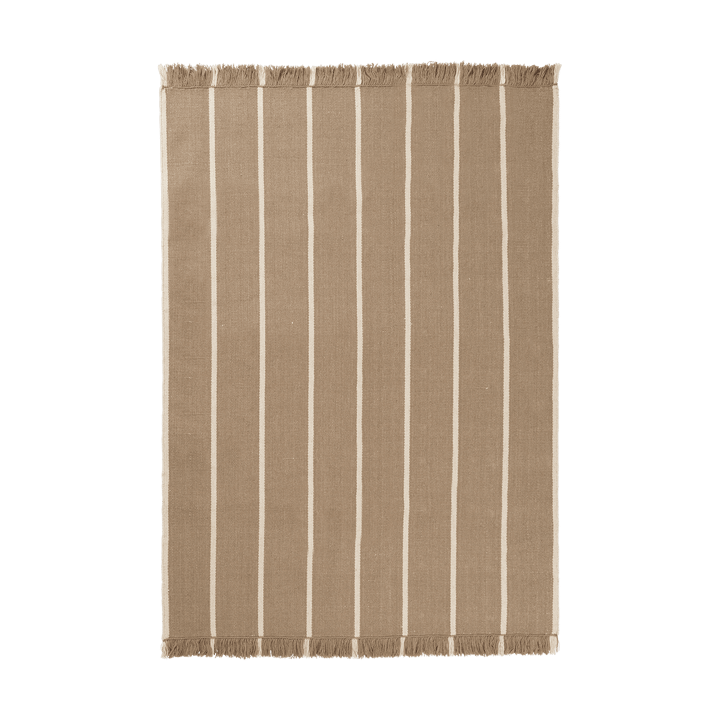 Alfombra Calm kelim - Dark Sand, Off-white, 140x200 cm - Ferm Living