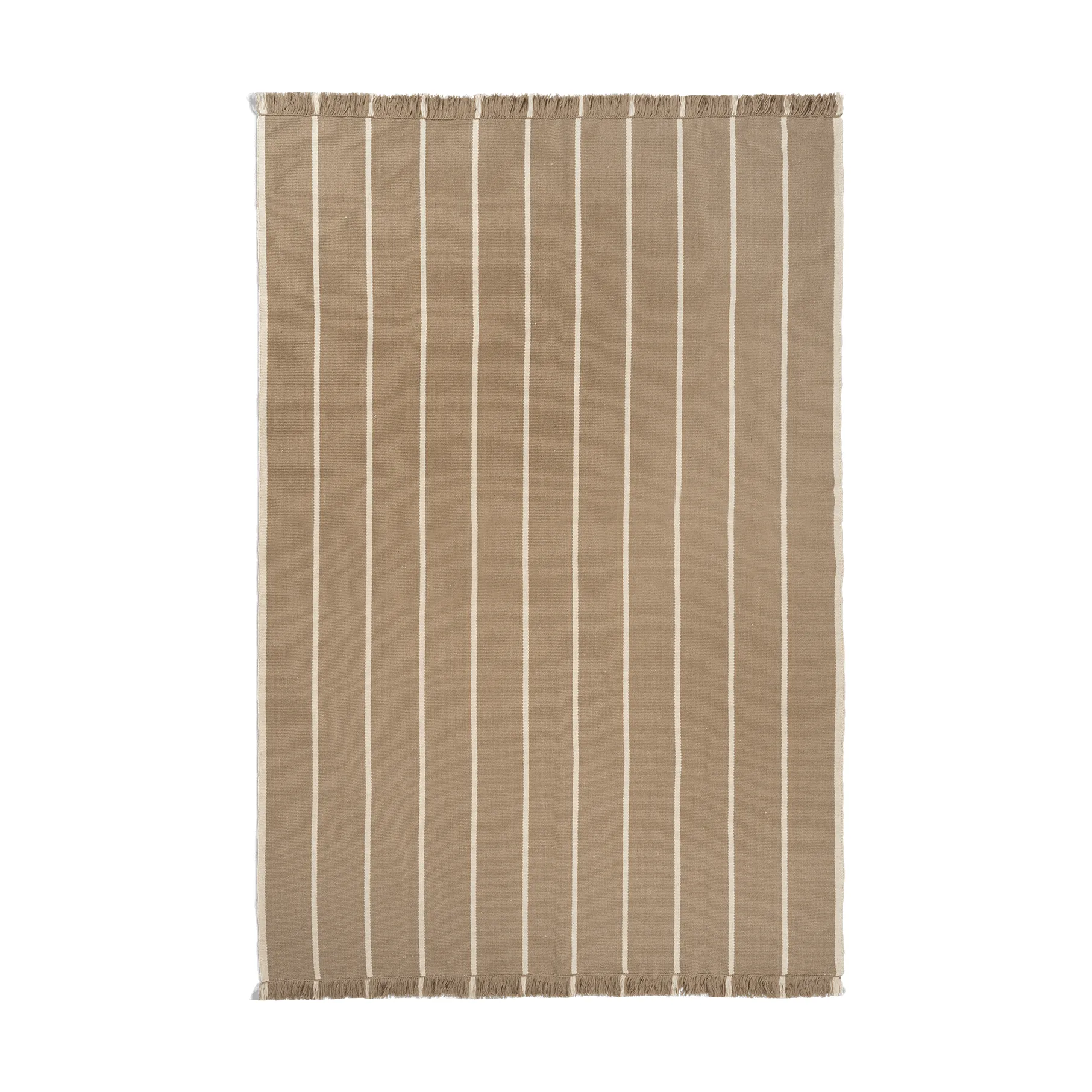 Alfombra Calm kelim, Dark Sand, Off-white, 200x300 cm Ferm Living