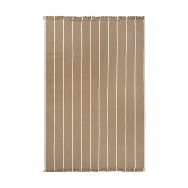 Alfombra Calm kelim - Dark Sand, Off-white, 200x300 cm - Ferm Living