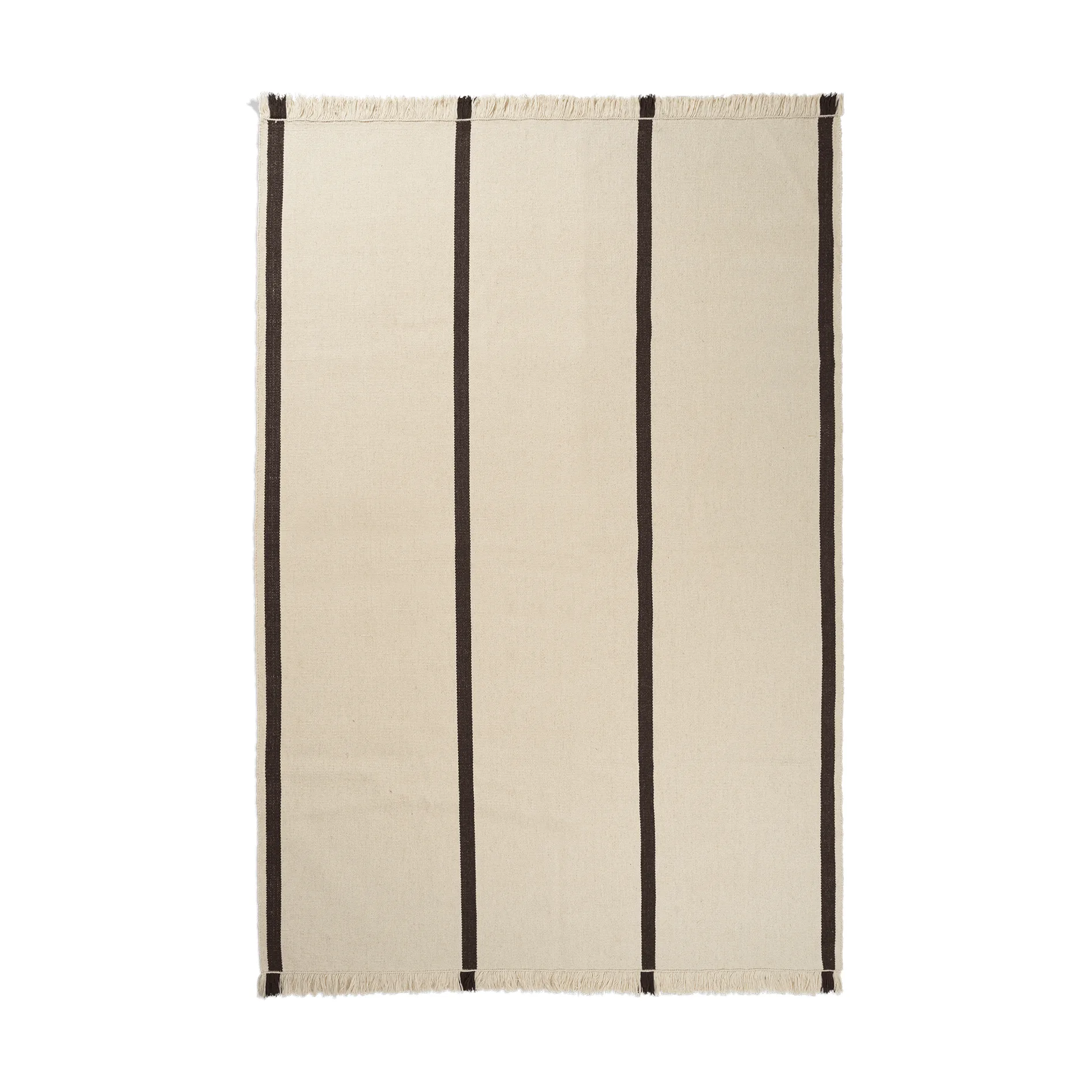 Alfombra Calm kelim, Off-white, Coffee, 200x300 cm Ferm Living