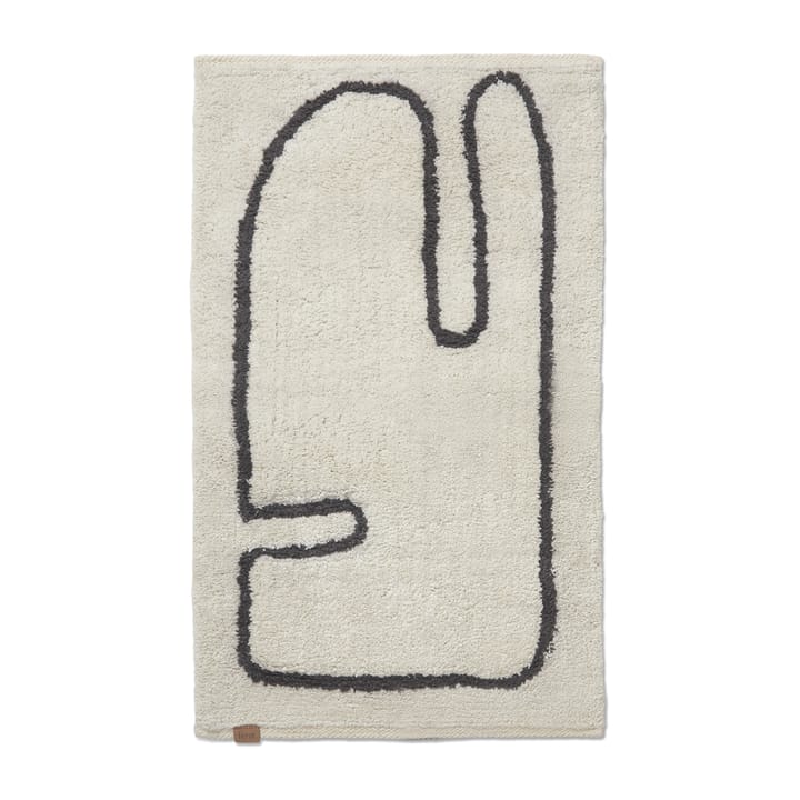 Alfombra de baño Lay 50x70 cm - Off white-coffee - Ferm Living