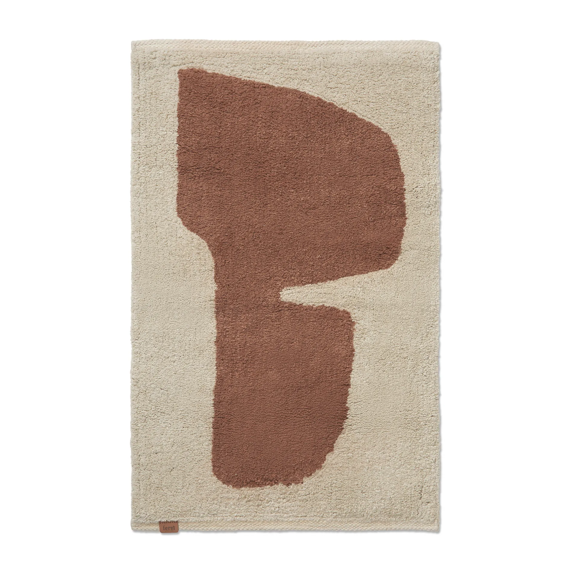 Alfombra de baño Lay 50x70 cm, Parchment-rust Ferm Living