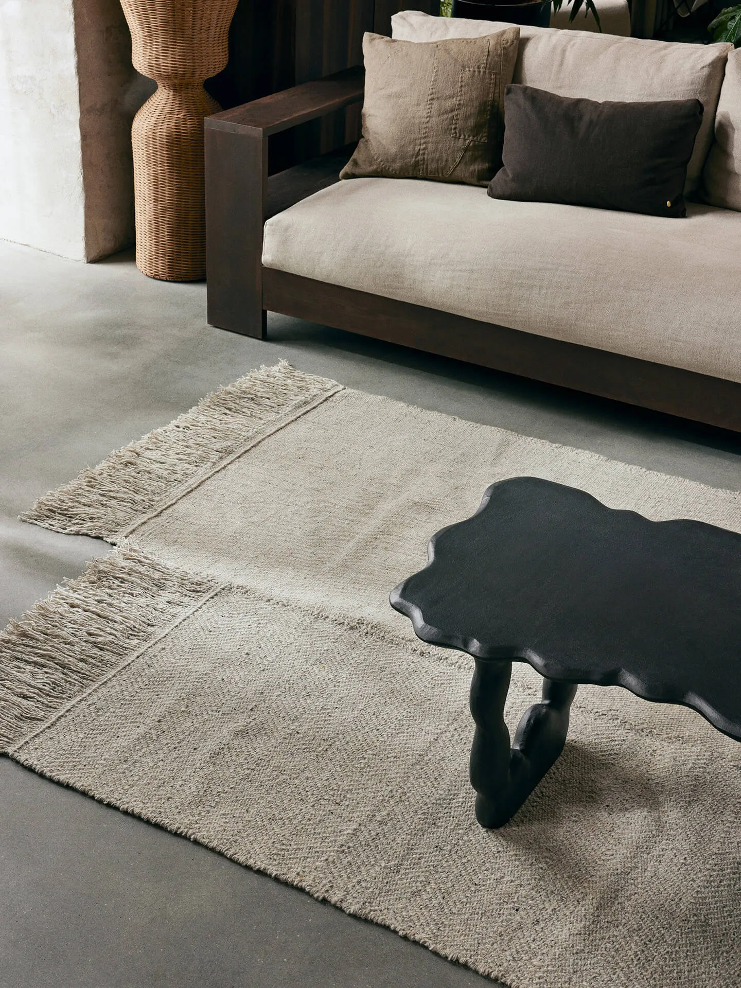Alfombra de lana Alter, Natural, 160x270 cm Ferm Living