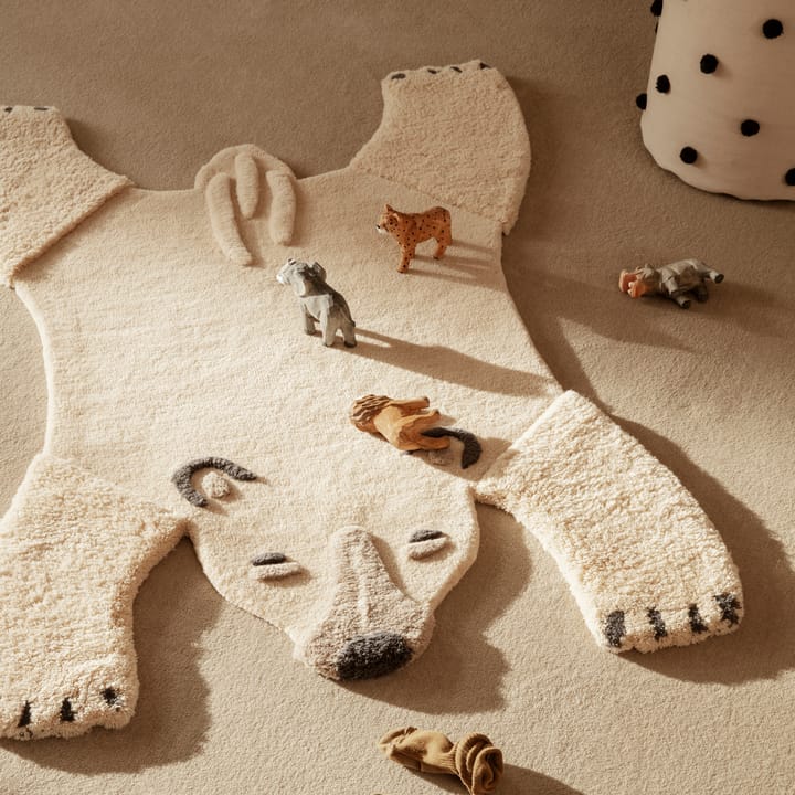 Alfombra de lana Animal, Polar bear Ferm Living
