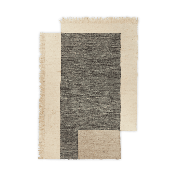 Alfombra de lana Counter - Carbón-Blanco roto, 200x300 cm - Ferm Living