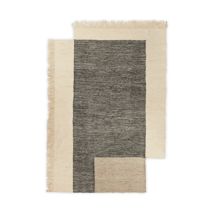 Alfombra de lana Counter - Carbón-Blanco roto, 200x300 cm - Ferm LIVING