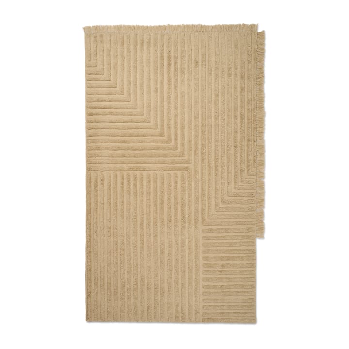 Alfombra de lana Crease 160x250 cm - Light Sand - ferm LIVING