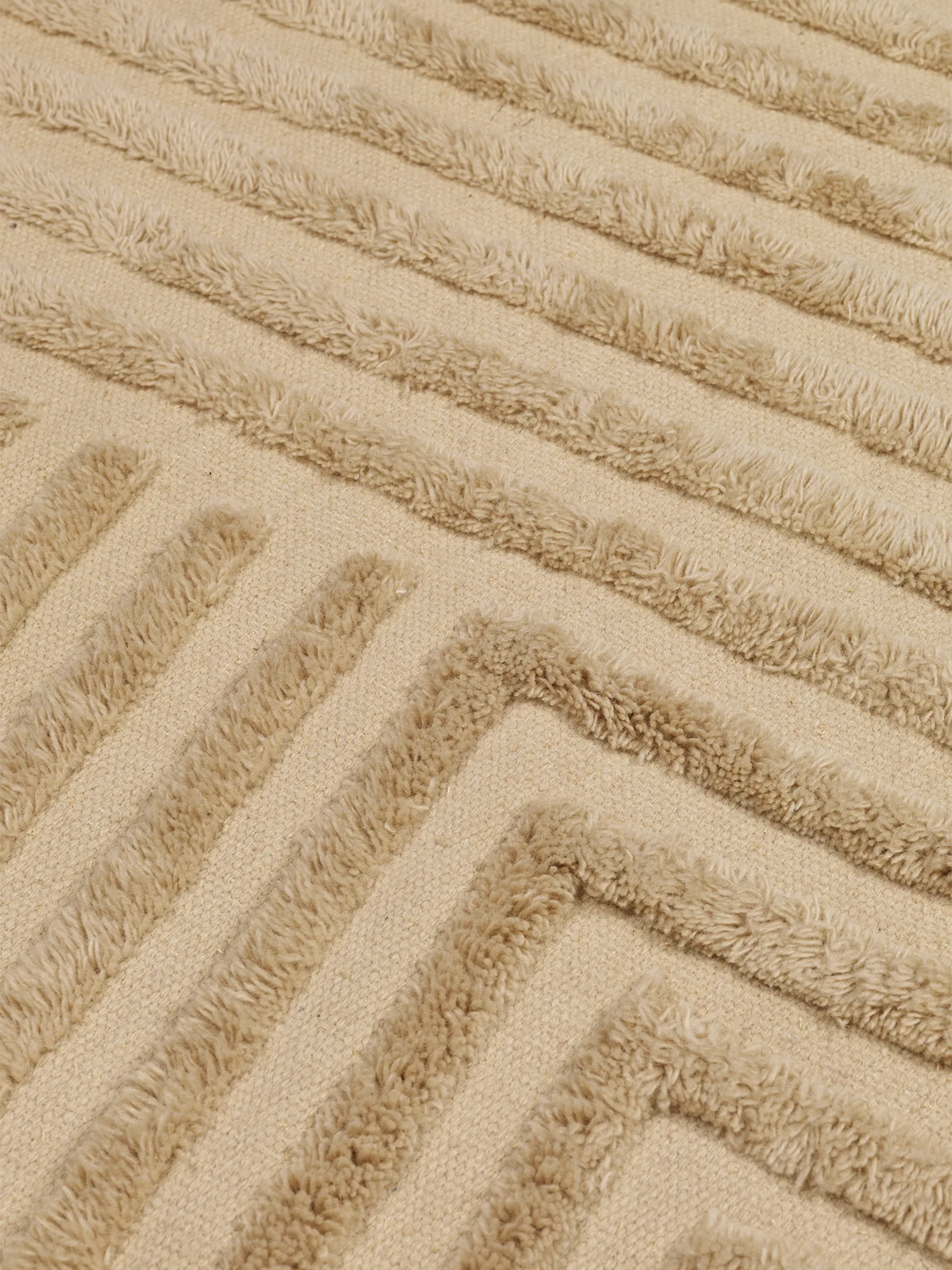 Alfombra de lana Crease 160x250 cm, Light Sand Ferm Living