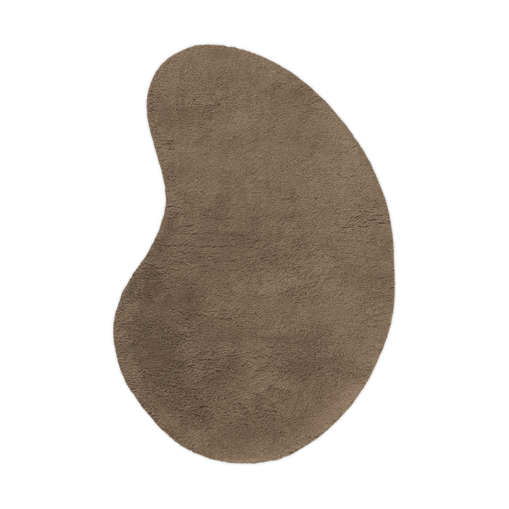 Alfombra de lana Forma 103x155 cm - Marrón ceniza - Ferm LIVING