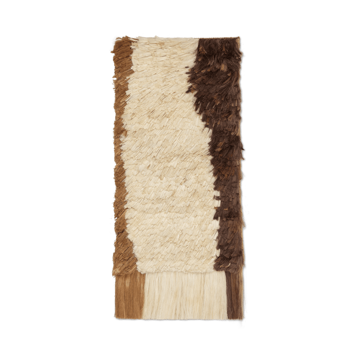Alfombra de pared Edge Wall Rug 50x110 cm - Blanco roto - Café - Ferm Living