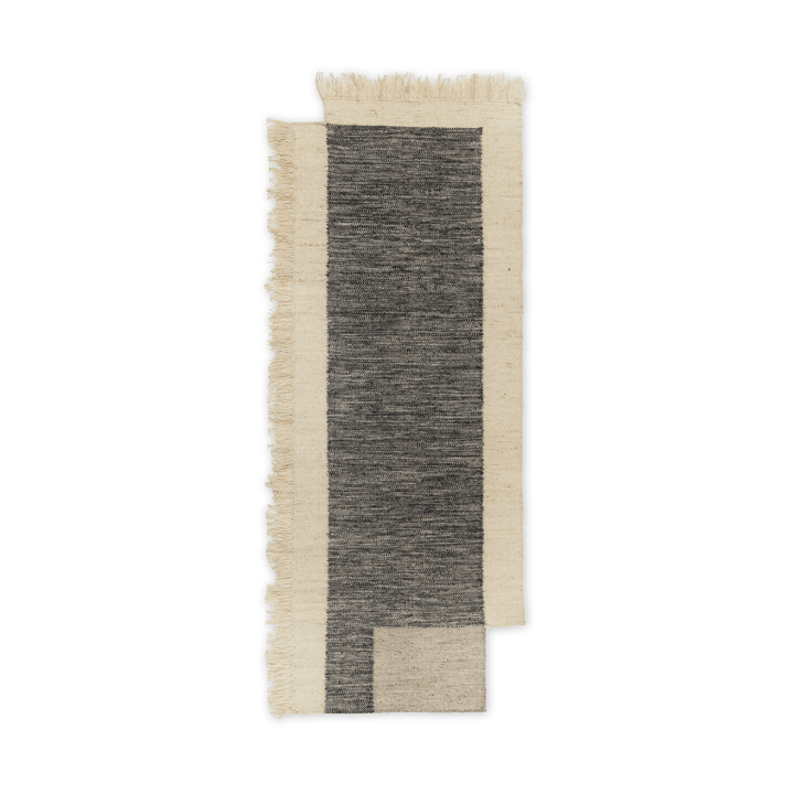 Alfombra de recibidor Counter - Carbón-Blanco roto, 80x200 cm - ferm LIVING