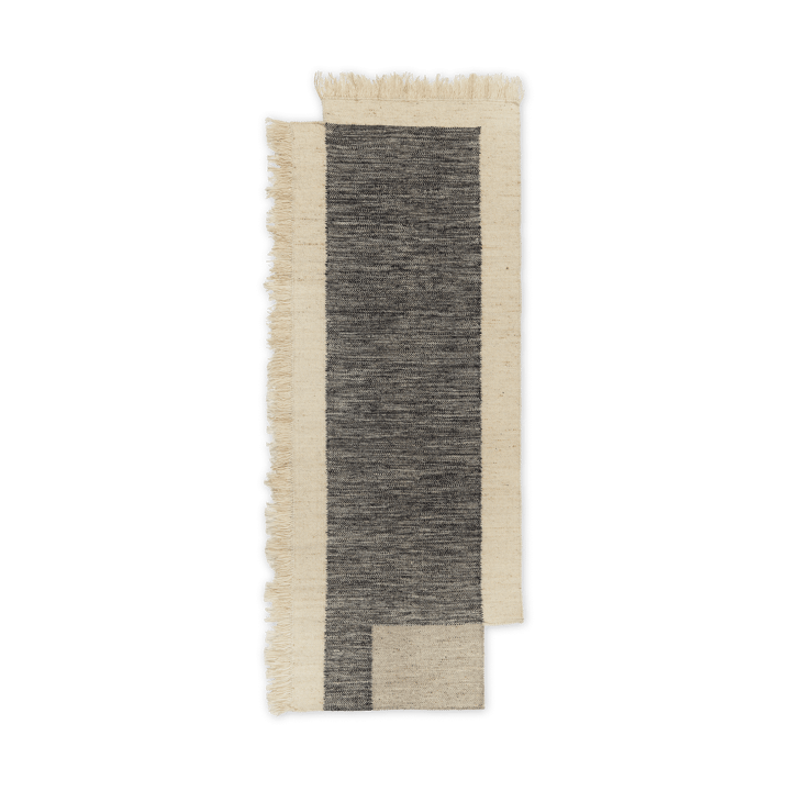 Alfombra de recibidor Counter - Carbón-Blanco roto, 80x200 cm - Ferm LIVING