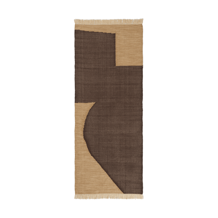 Alfombra de recibidor Forene - Tan-Chocolate, 80x200 cm - Ferm Living