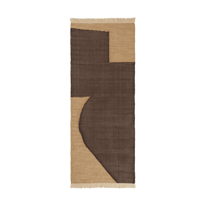 Alfombra de recibidor Forene - Tan-Chocolate, 80x200 cm - ferm LIVING