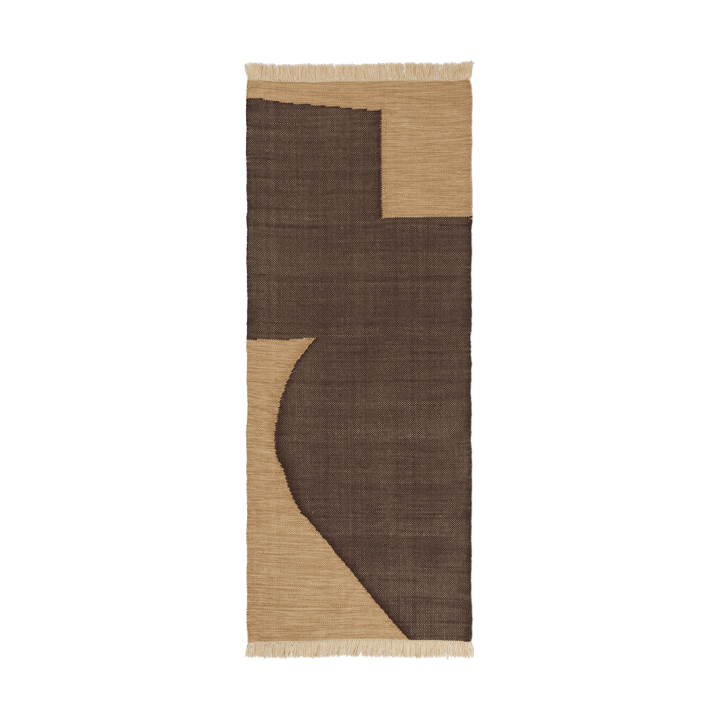 Alfombra de recibidor Forene - Tan-Chocolate, 80x200 cm - Ferm LIVING