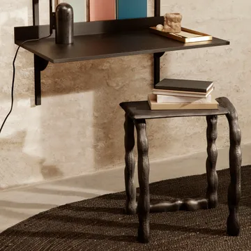 Alfombra de yute ovalada grande Eternal - Black - Ferm Living