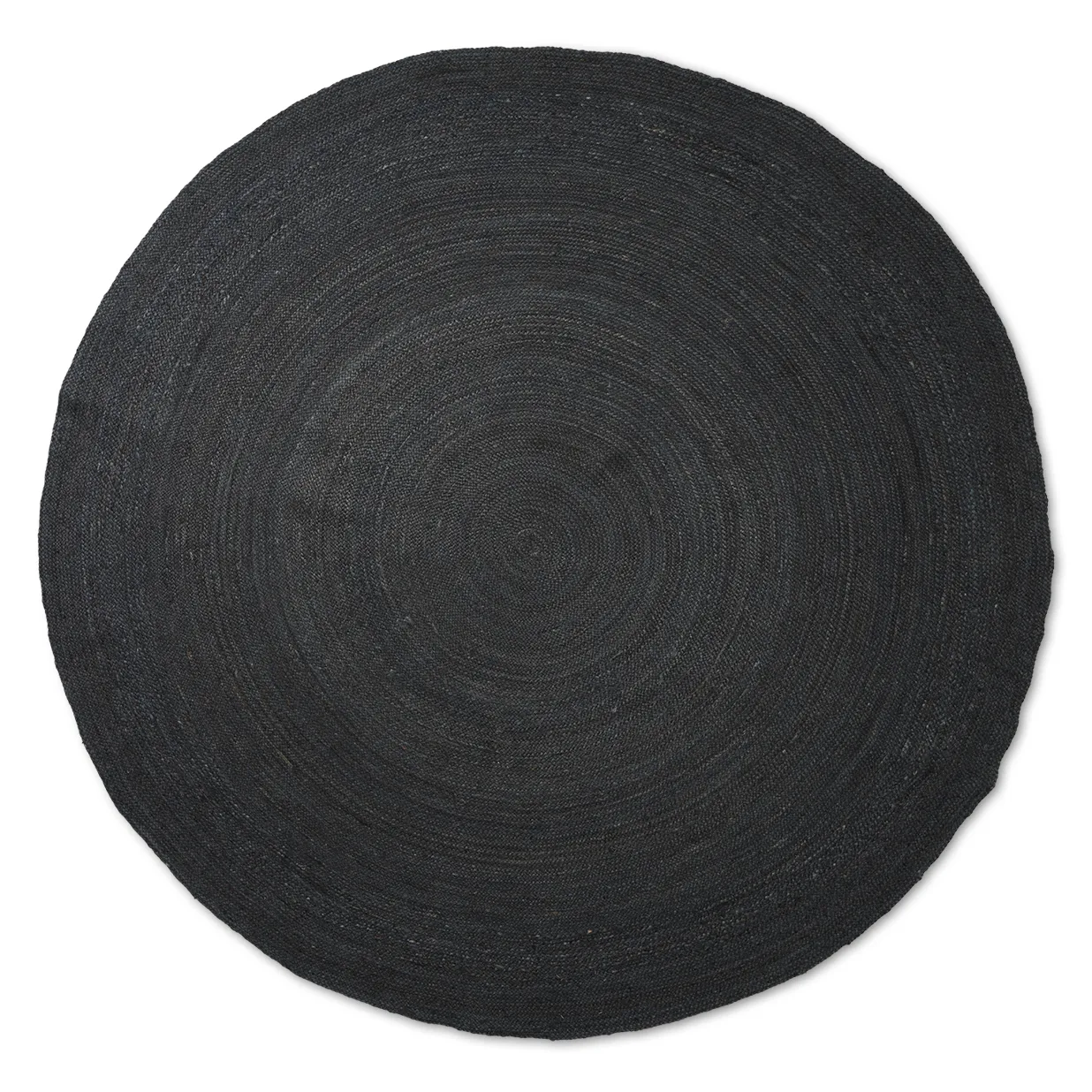 Alfombra de yute redonda Eternal large, Black Ferm Living