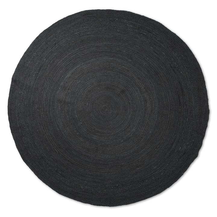 Alfombra de yute redonda Eternal large - Black - Ferm LIVING