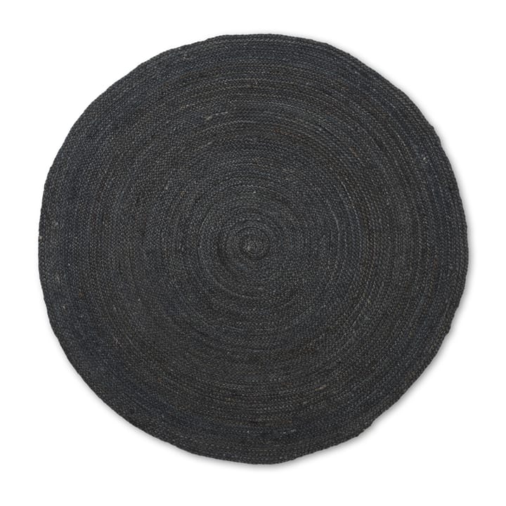 Alfombra de yute redonda Eternal small - Black - Ferm LIVING