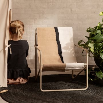 Alfombra de yute redonda Eternal small - Black - Ferm Living