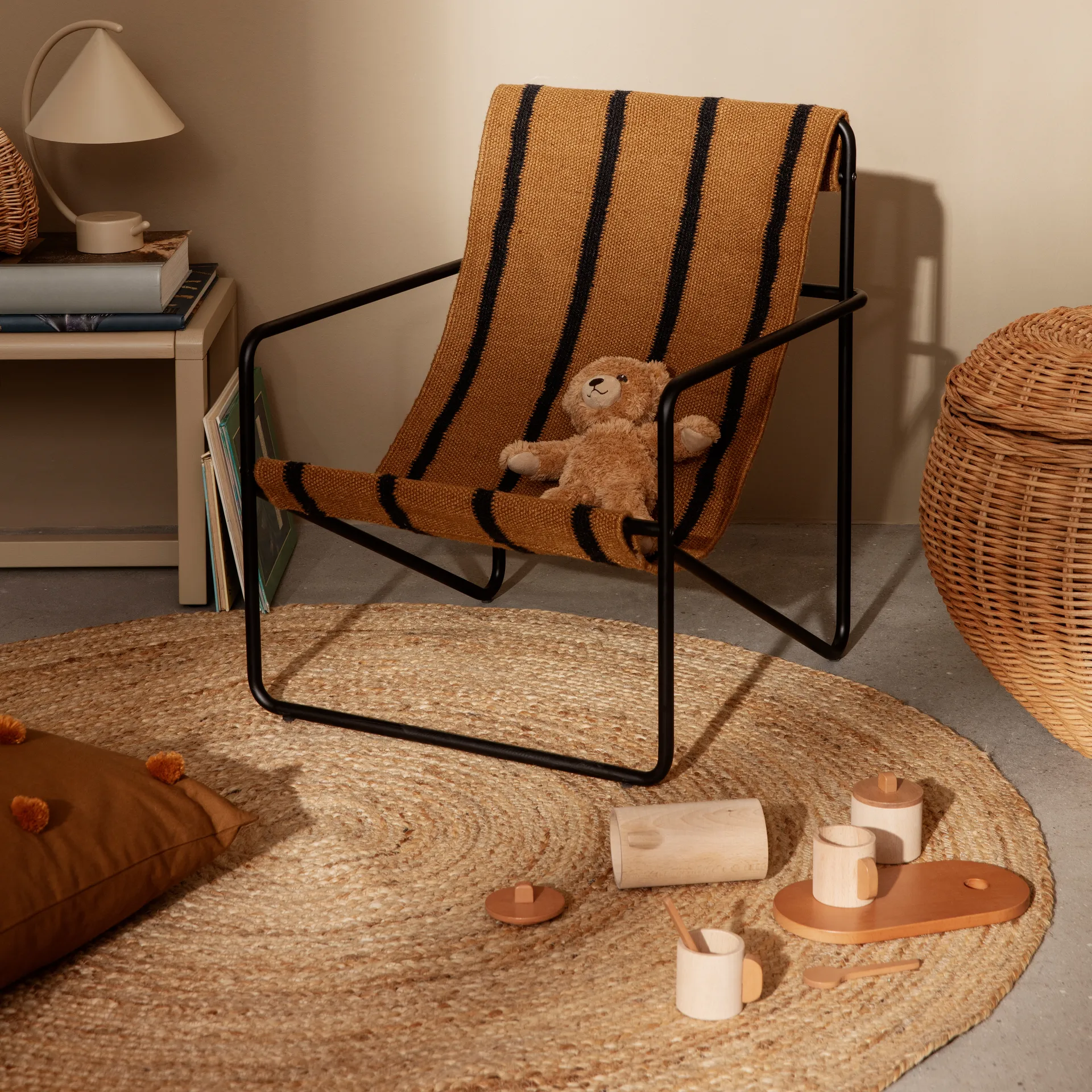 Alfombra de yute redonda Eternal small, Natural Ferm Living