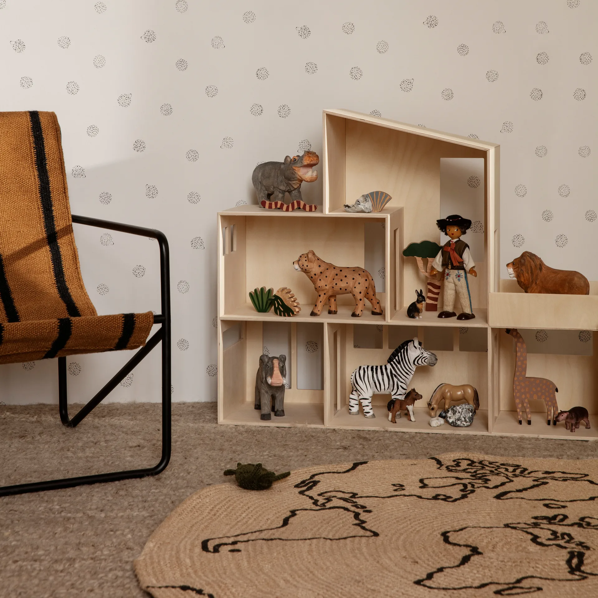 Alfombra de yute World small, Beige Ferm Living