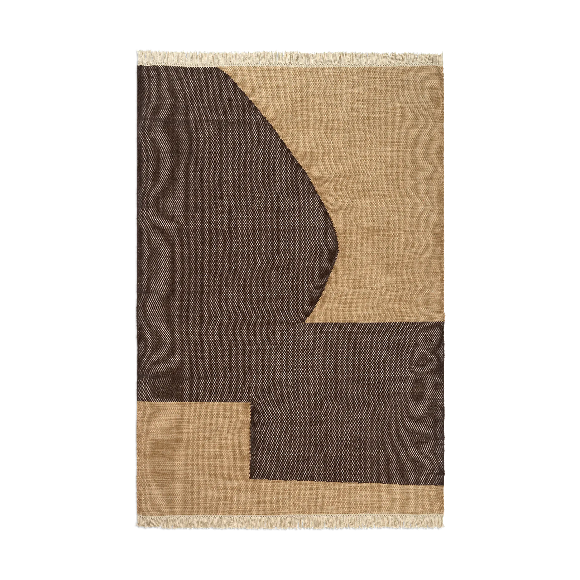 Alfombra Forene, Tan-Chocolate, 140x200 cm Ferm Living