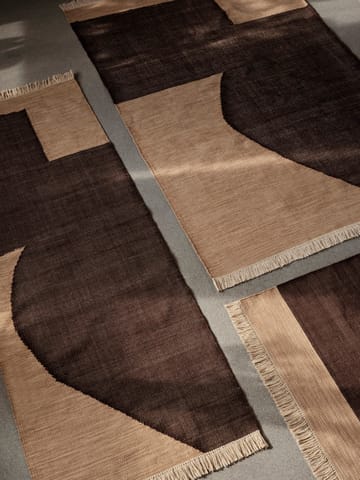 Alfombra Forene - Tan-Chocolate, 140x200 cm - ferm LIVING