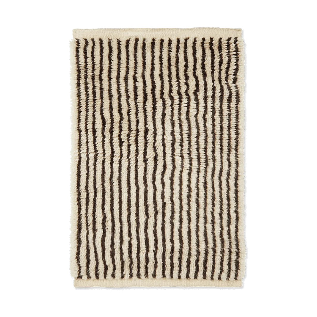 Alfombra Kami, Off white-coffee, 80x120 cm Ferm Living
