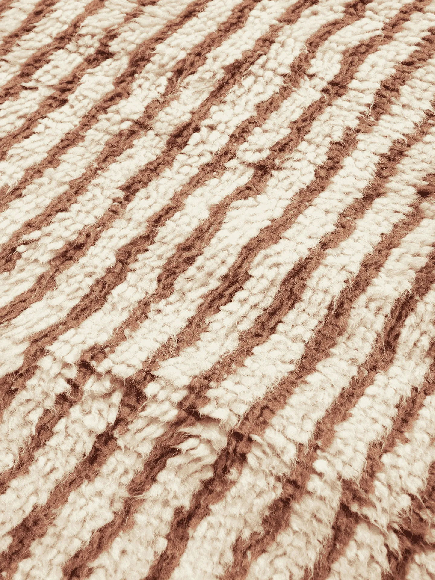 Alfombra Kami, Off white-red brown, 80x120 cm Ferm Living
