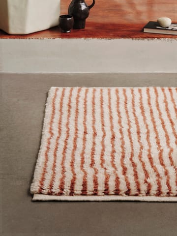 Alfombra Kami - Off white-red brown, 80x120 cm - Ferm Living