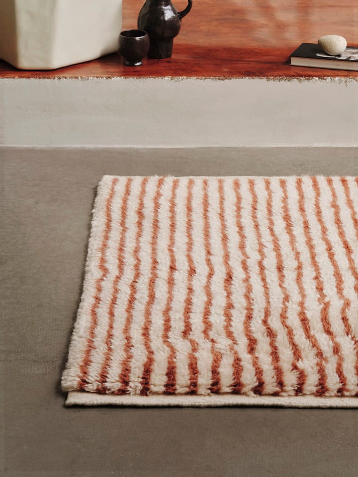 Alfombra Kami, Off white-red brown, 80x120 cm Ferm Living