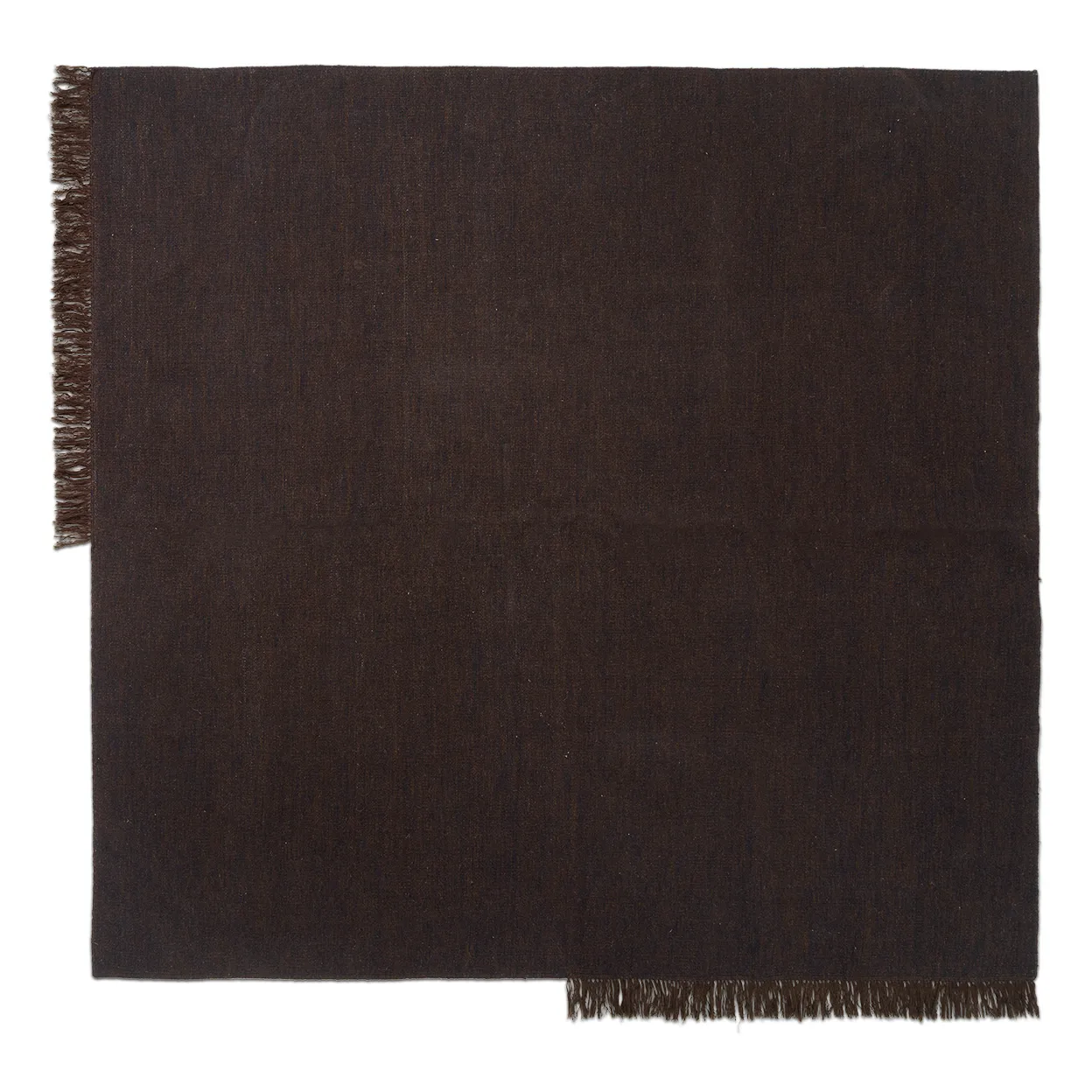 Alfombra Kelim 240x240 cm, Dark melange Ferm Living