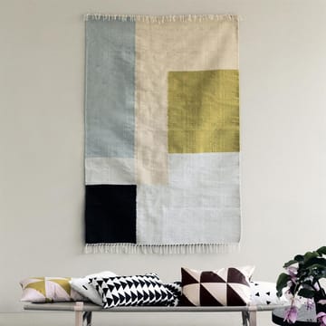 Alfombra Kelim, grande - cuadrados - Ferm Living
