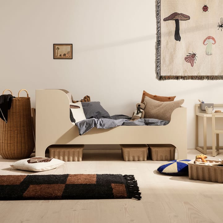 Alfombra Mara, Bright blue/offwhite, l, 120x180 cm Ferm Living