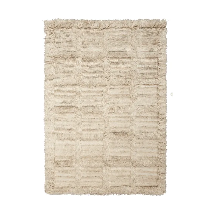 Alfombra Norte grid - Natural, 160x235 cm - Ferm Living