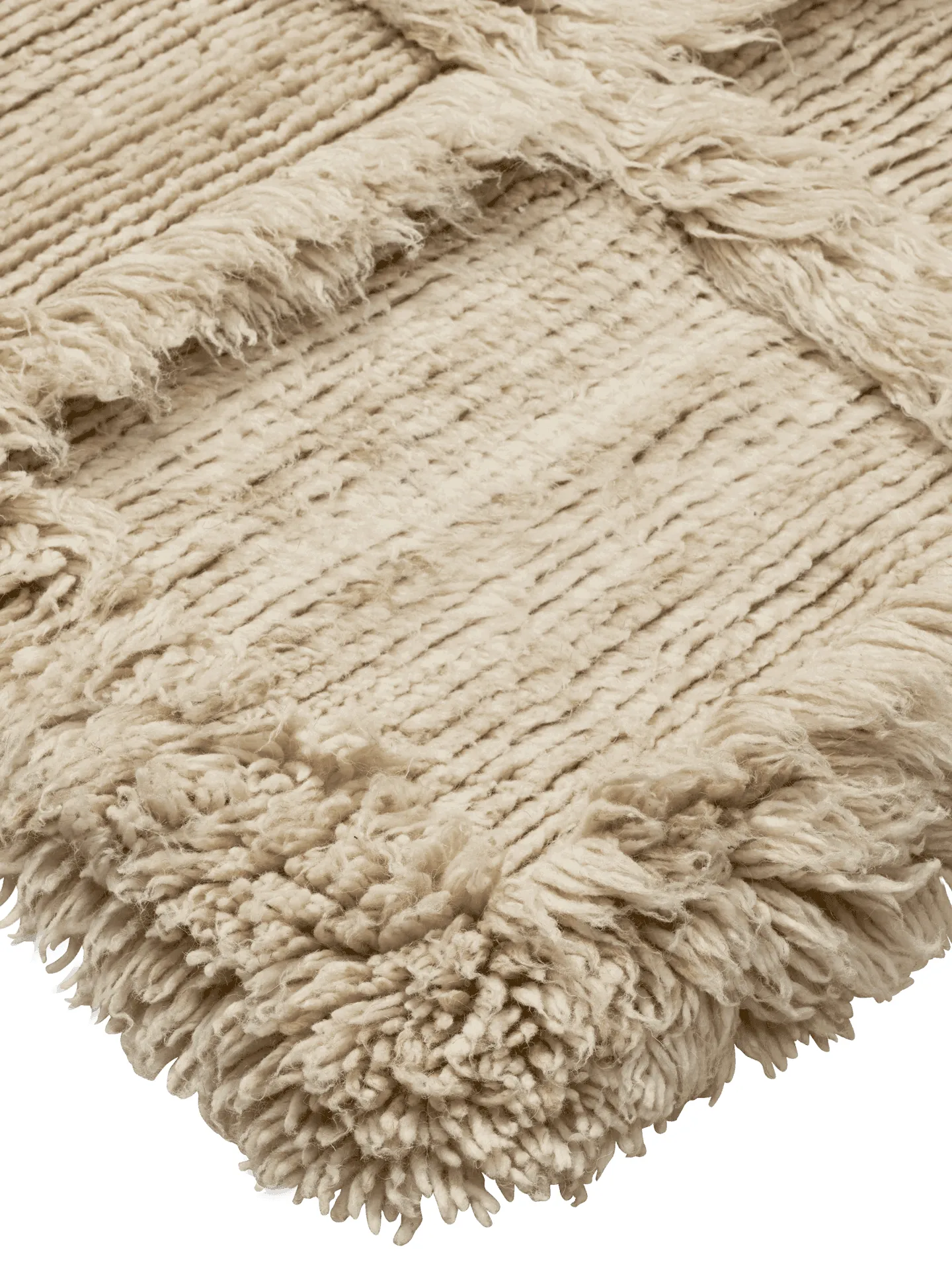 Alfombra Norte grid, Natural, 160x235 cm Ferm Living
