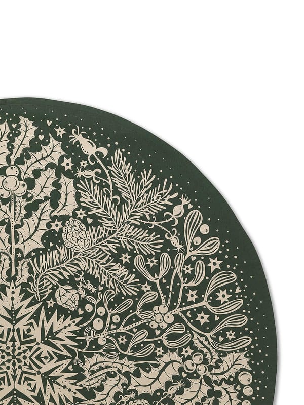 Alfombra para árbol de navidad Winter Forest Tree, dark green Ferm Living