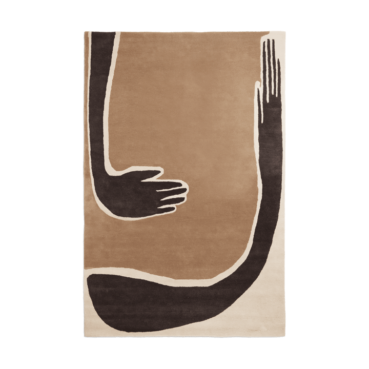 Alfombra Pose - Coffee-off white, 200x300 cm - Ferm Living