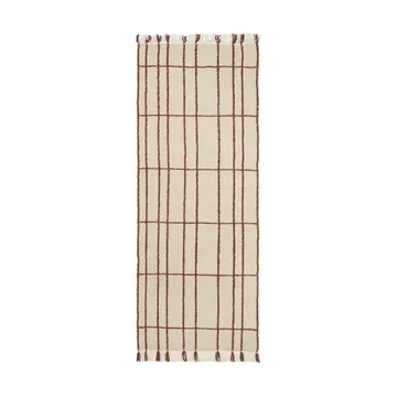 Alfombra Sen - Parchment-chestnut, 80x200 cm - Ferm Living