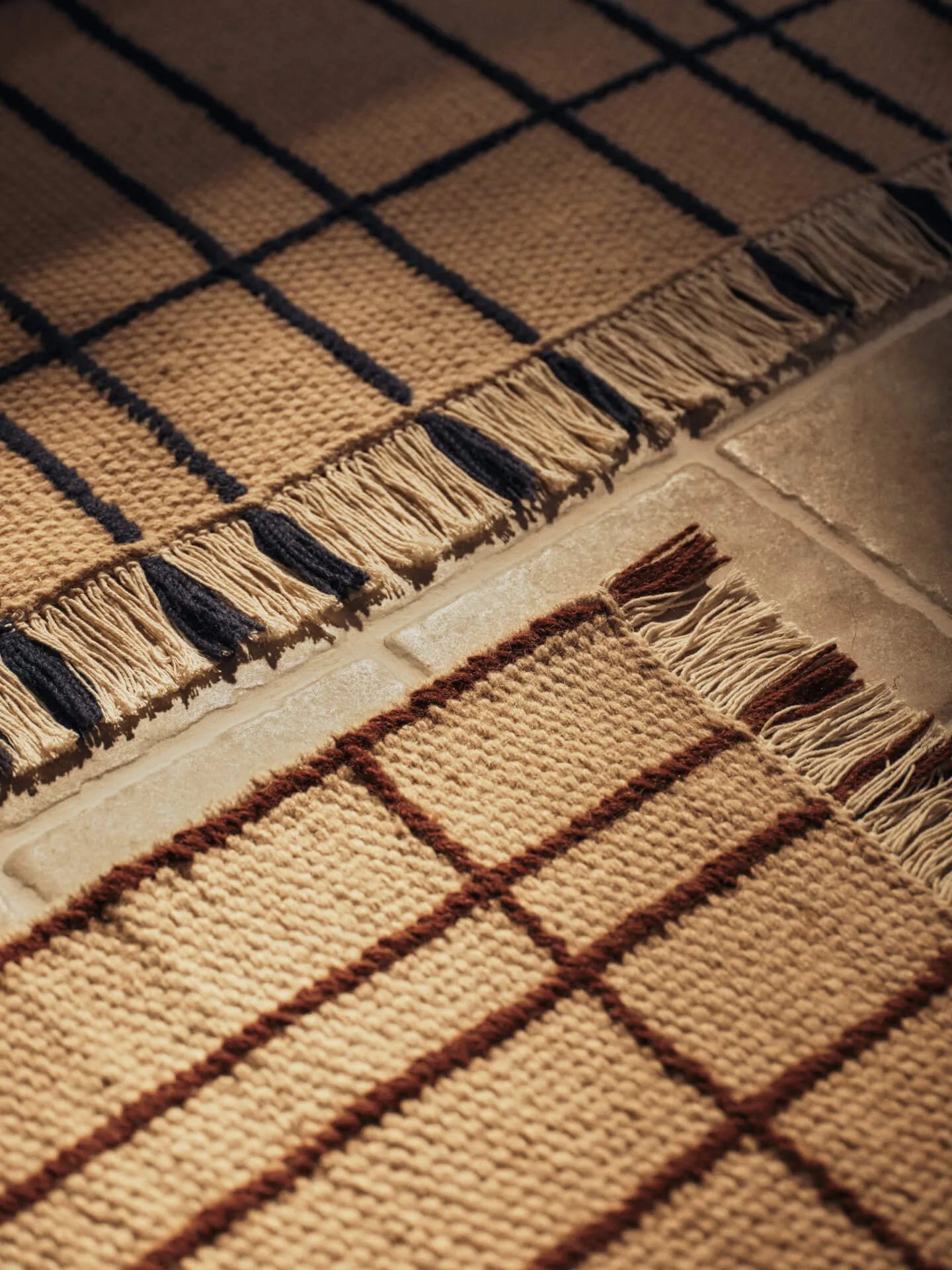 Alfombra Sen, Parchment-índigo, 140x200 cm Ferm Living