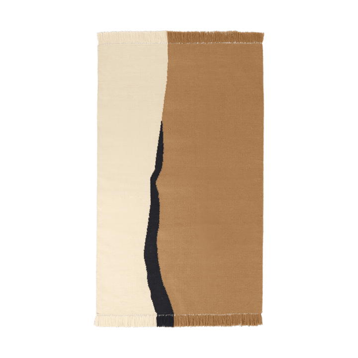Alfombra Soil Kelim - Dark sand-off white, 140x200 cm - Ferm Living