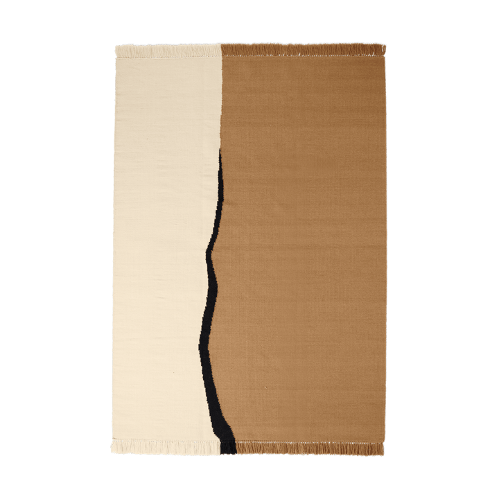 Alfombra Soil Kelim - Dark sand-off white, 170x240 cm - Ferm Living