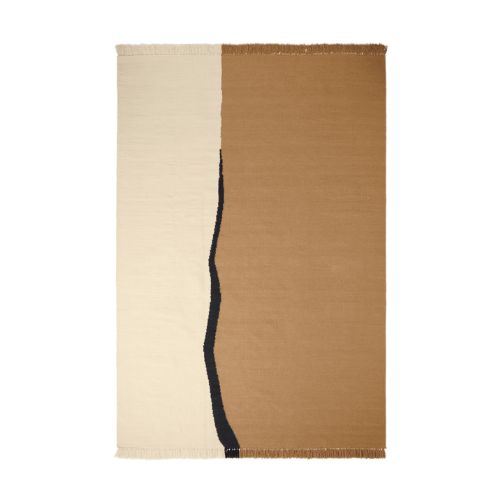 Alfombra Soil Kelim - Dark sand-off white, 200x300 cm - Ferm Living