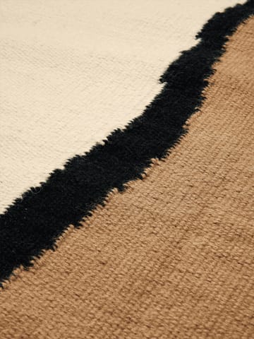 Alfombra Soil Kelim - Dark sand-off white, 200x300 cm - Ferm Living