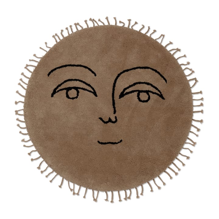 Alfombra Sun Ø130 cm, Natural Ferm Living