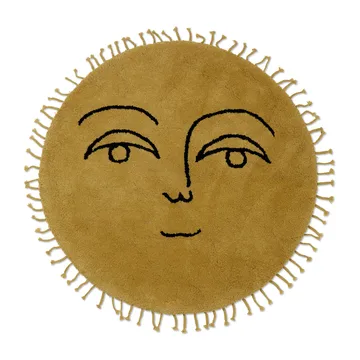 Alfombra Sun Ø130 cm - Yellow - Ferm Living